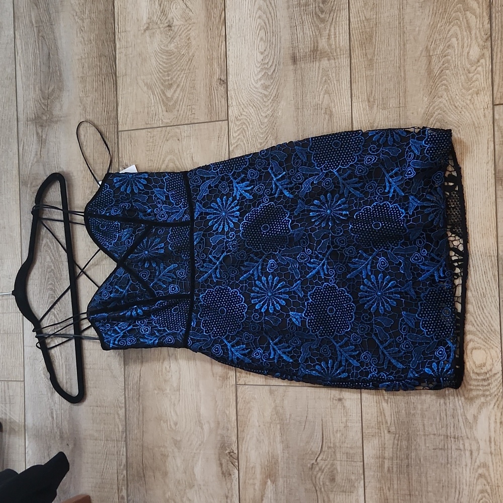 Strappy metallic macrame dress